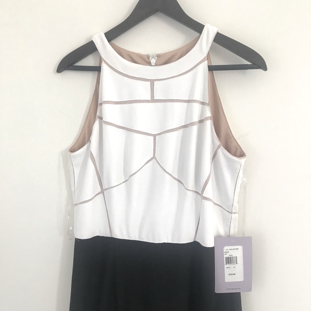 JS Collection Evening Dress black & white Size 12
